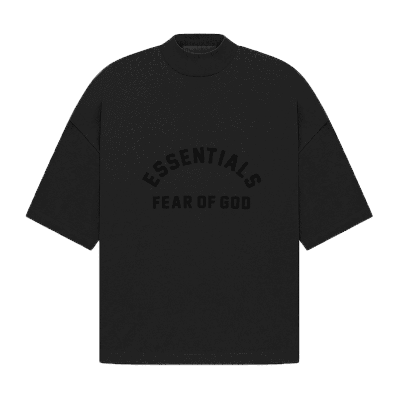 FEAR OF GOD ESSENTIALS BLACK COLLECTION TEE - JET BLACK