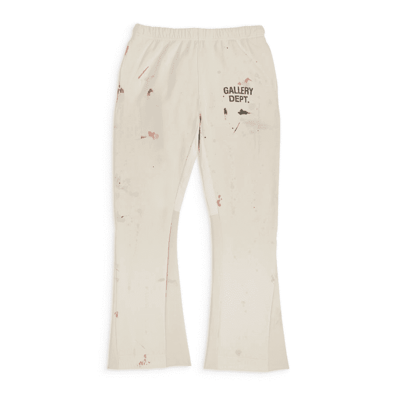 GALLERY DEPT. GD PAINTED FLARE SWEATPANT - WHITE
