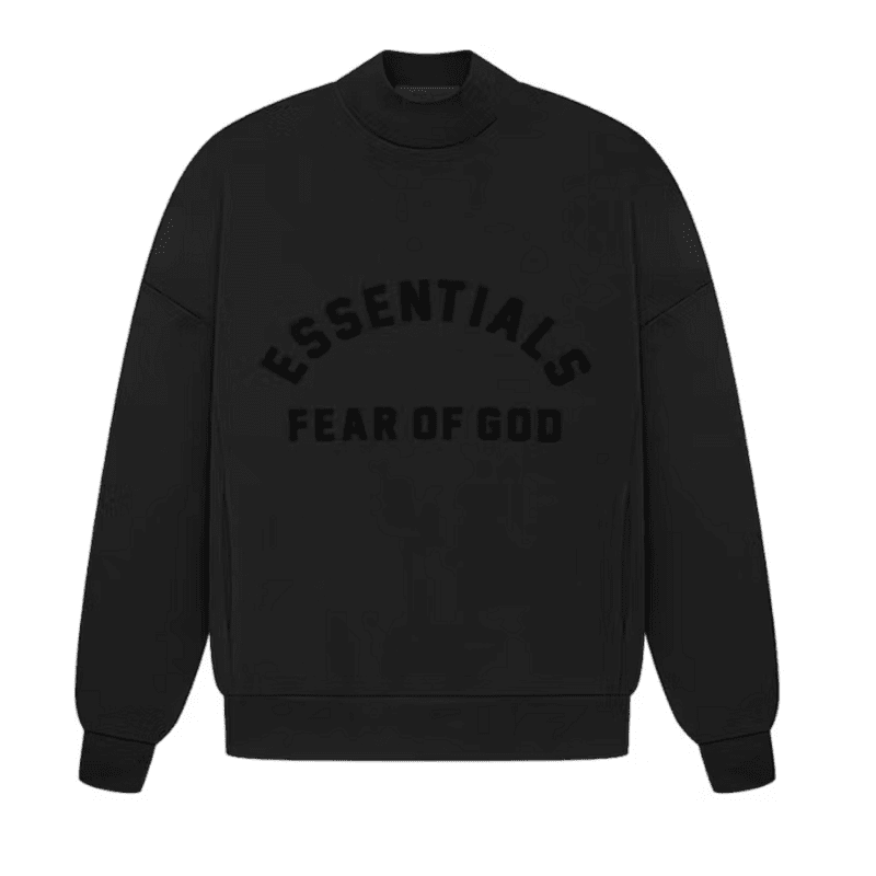 FEAR OF GOD ESSENTIALS CREWNECK BLACK