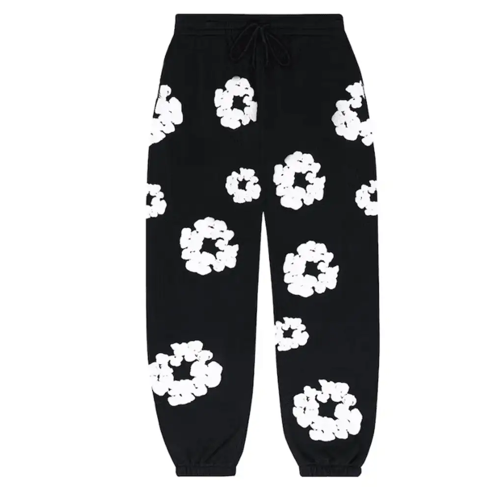 DENIM TEARS THE COTTONWREATH SWEATPANTS BLACK