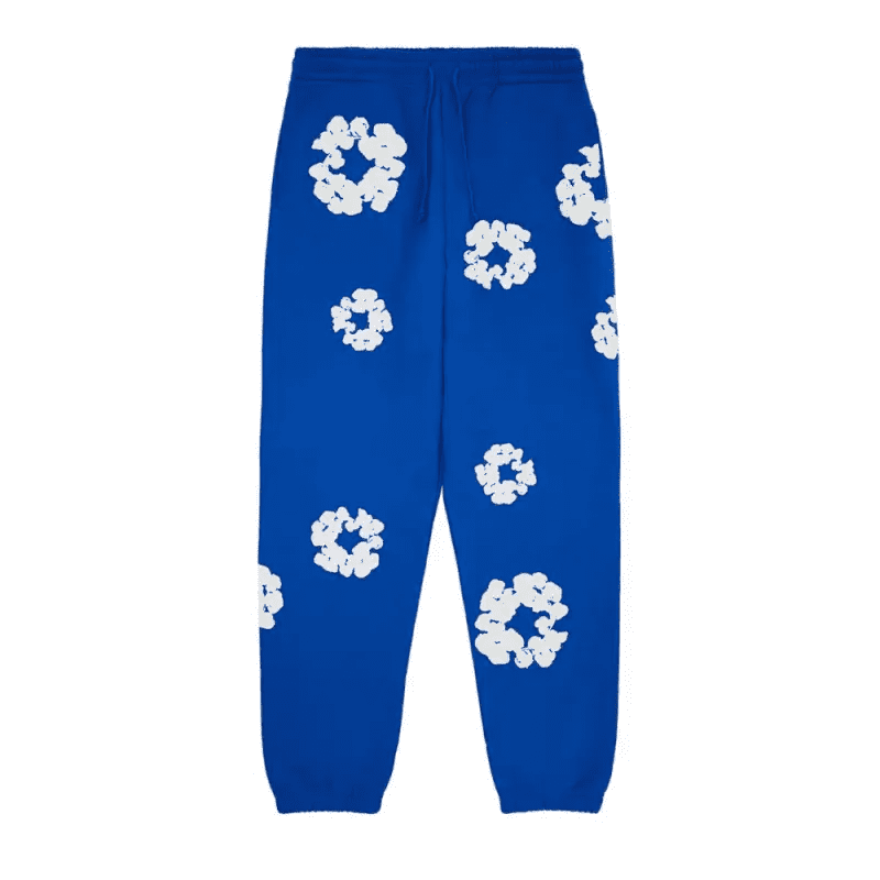Denim Tears The Cotton Wreath Sweatpants Royal Blue 2 image 1