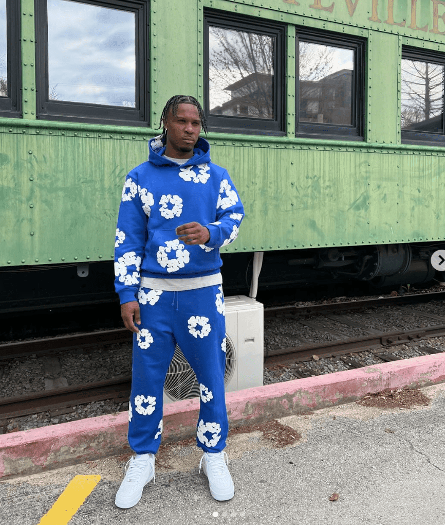 Denim Tears The Cotton Wreath Sweatpants Royal Blue 1 image 2