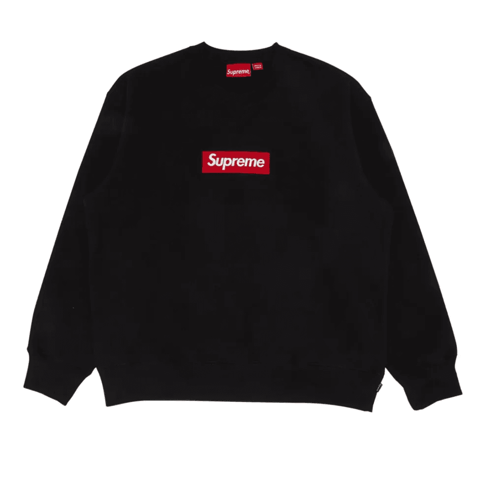 Supreme Box Logo Crewneck Black 1 Supreme Box Logo Crewneck Black