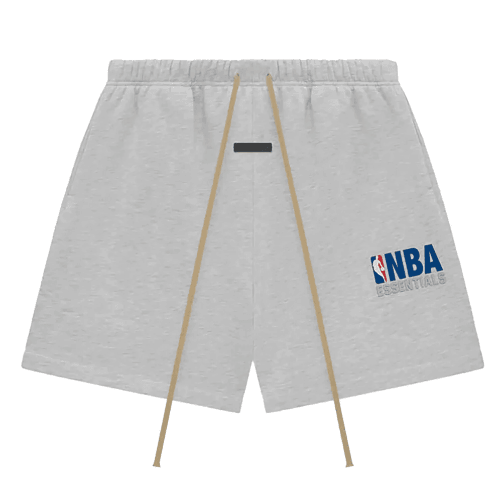 Where to Buy Fear of God Essentials x NBA Sweatshorts Light Heather 1 Where to Buy Fear of God Essentials x NBA Sweatshorts Light Heather